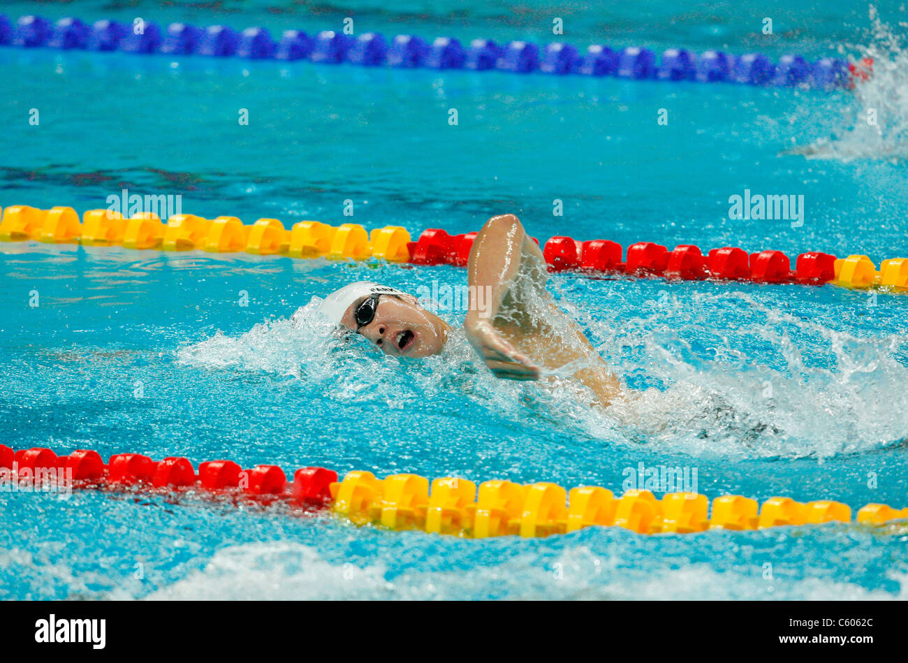 TAEHWAN PARK MENS 400m Freestyle lo stadio olimpico di Pechino CINA 09 Agosto 2008 Foto Stock