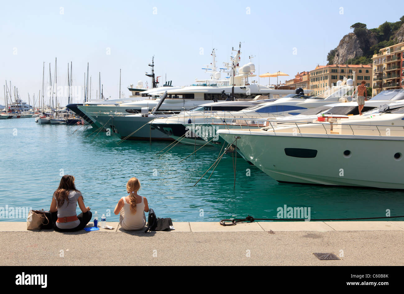 Port, Nice, Francia Foto Stock