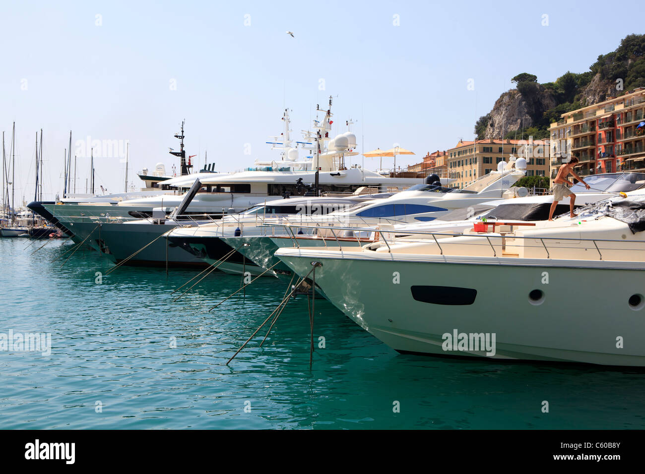 Port, Nice, Francia Foto Stock