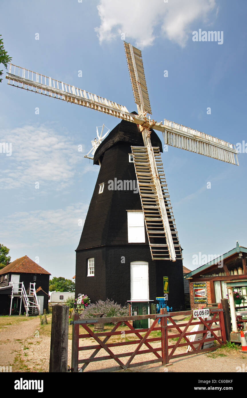 Sarre Windmill, Sarre, Kent, Inghilterra, Regno Unito Foto Stock
