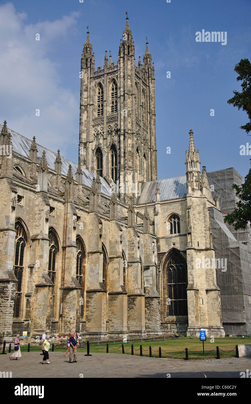La Cattedrale di Canterbury, Canterbury, città di Canterbury, nel Kent, England, Regno Unito Foto Stock
