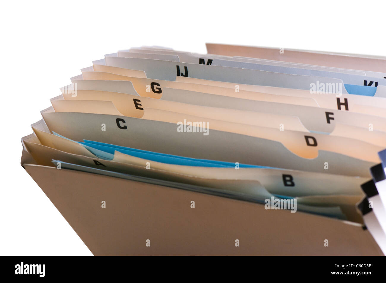 File indice schede Foto Stock