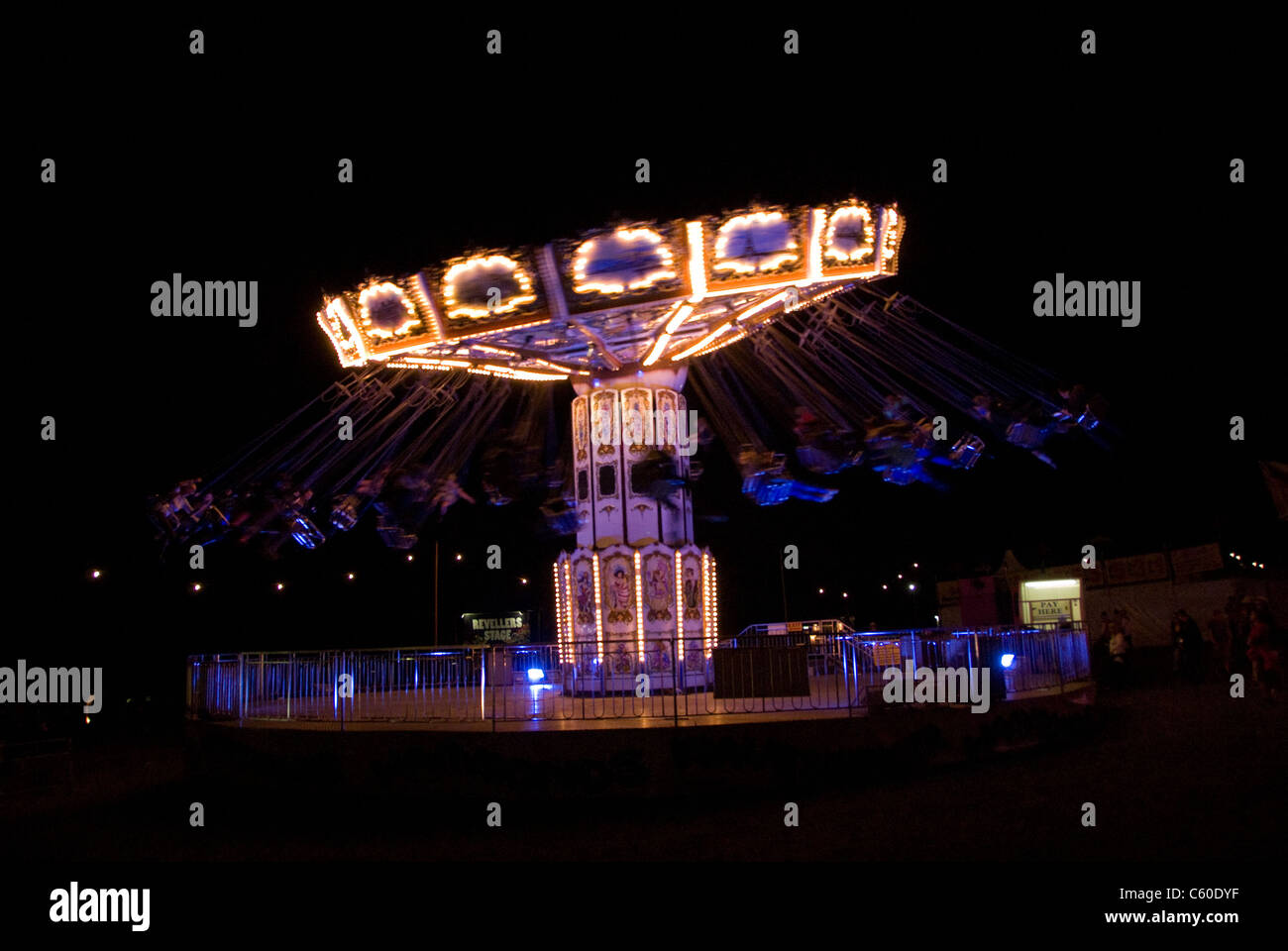 Giostra al grande freddo Foto Stock