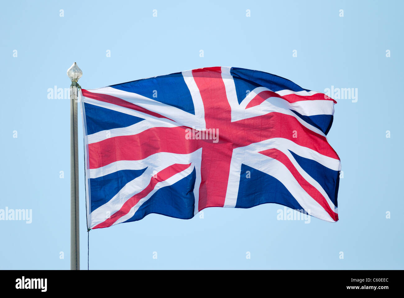 Unione britannica bandiera. Noto come Union Jack. Foto Stock