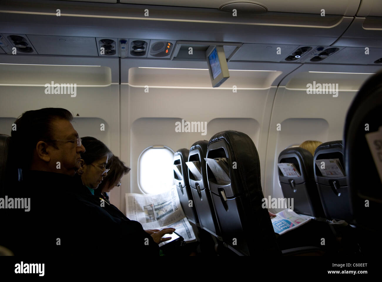 Compagnia aerea svizzera interno di passeggeri Foto Stock