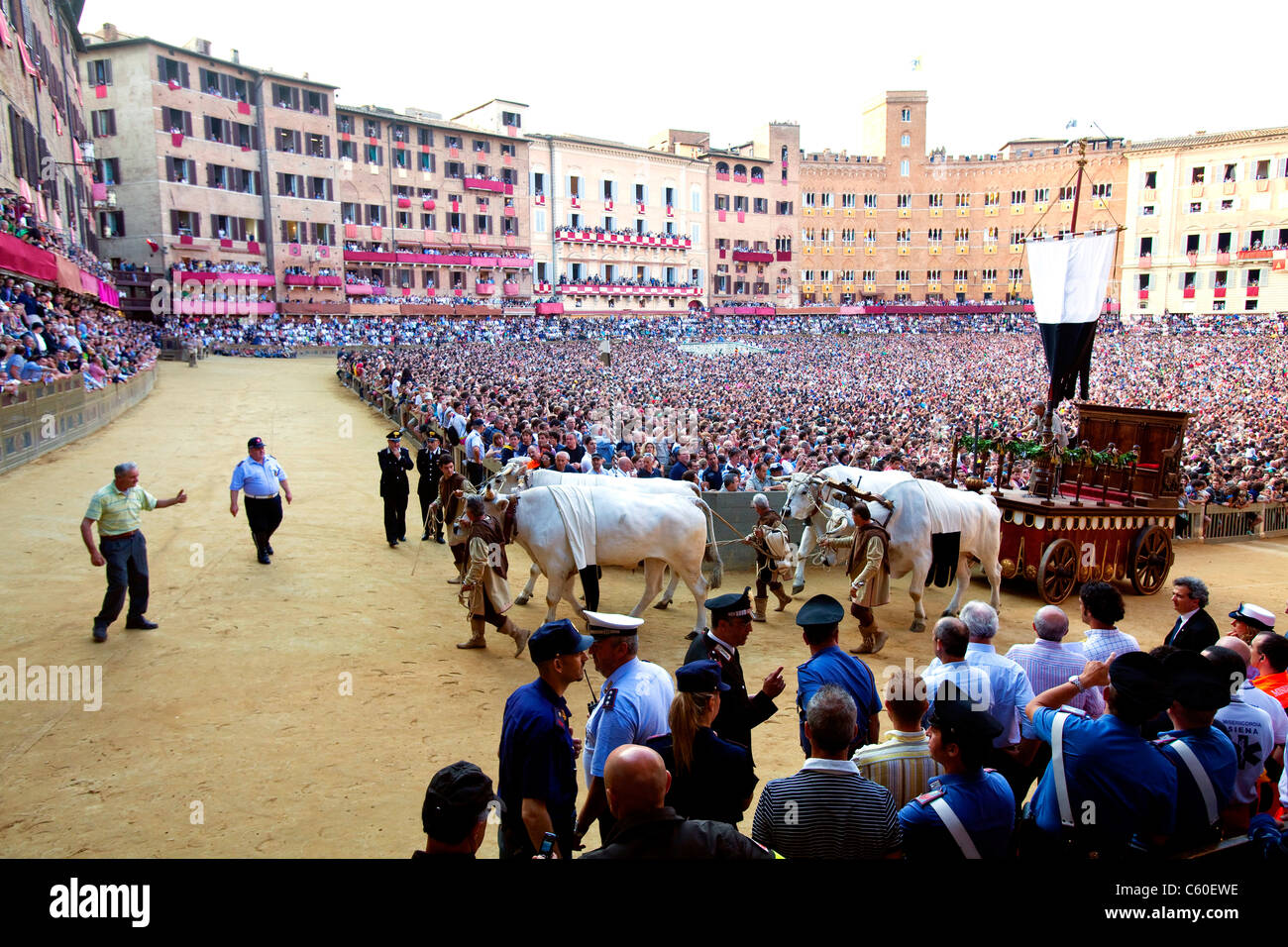 Palio di Siena 2011 - Palio della Madonna di Provenzano (Luglio 2, 2011). Solo uso editoriale. Foto Stock