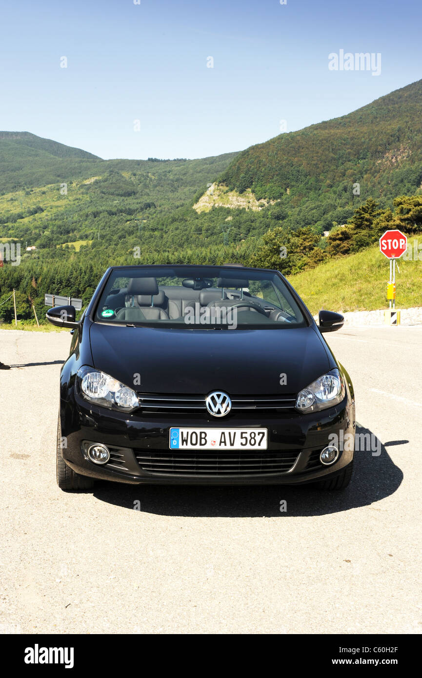 Il nuovo 2011 VW Volkswagen Golf cabrio Foto Stock