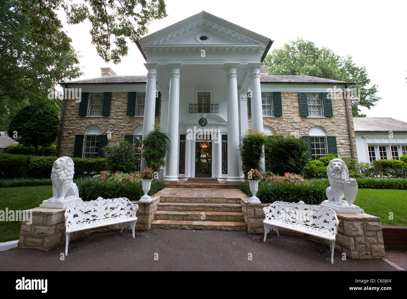 Casa di Graceland Memphis, Tennessee, Stati Uniti d'America Foto Stock