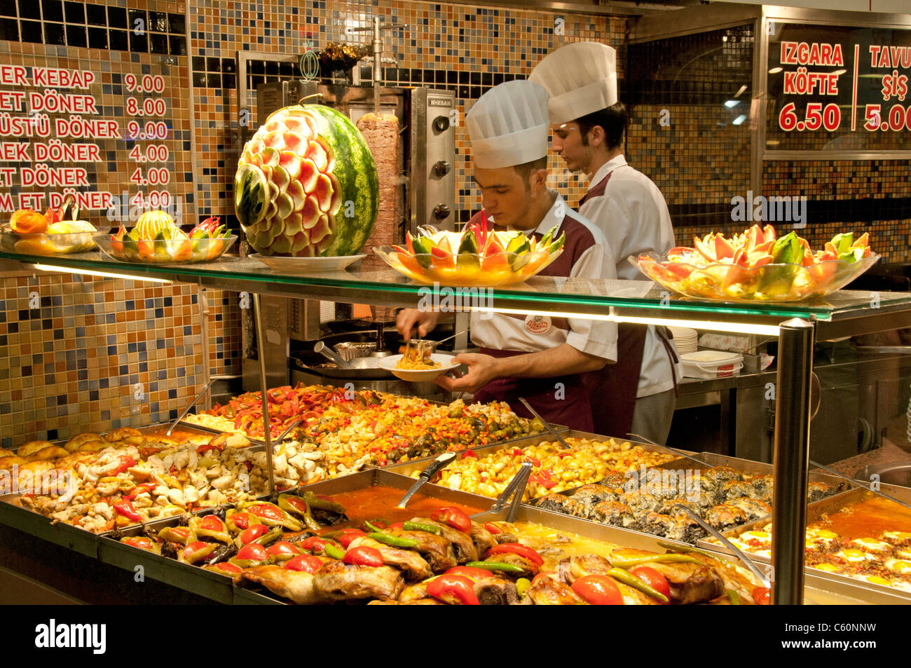 Istanbul Istiklal Caddesi Beyoglu ristorante Turchia Foto Stock