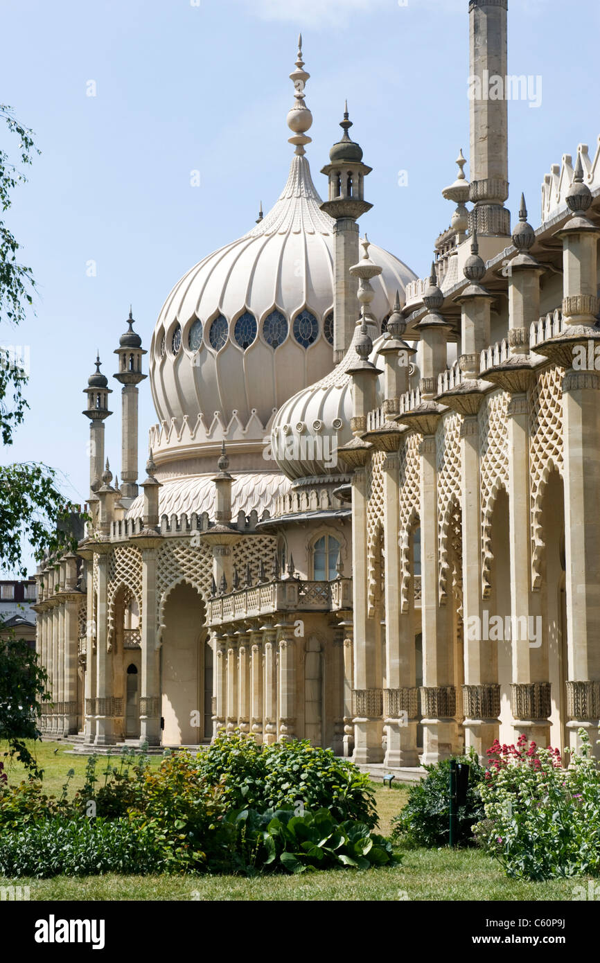 Brighton East Sussex il Royal Pavilion costruito 1787 al 1823 per Prince Regent successivamente George IV da Henry Holland & John Nash Foto Stock
