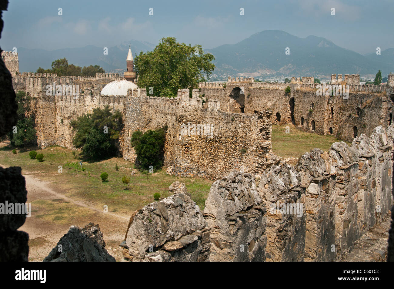 Il castello di Mamure Turchia castello medievale in Anamur distretto di Mersin Provincia Foto Stock