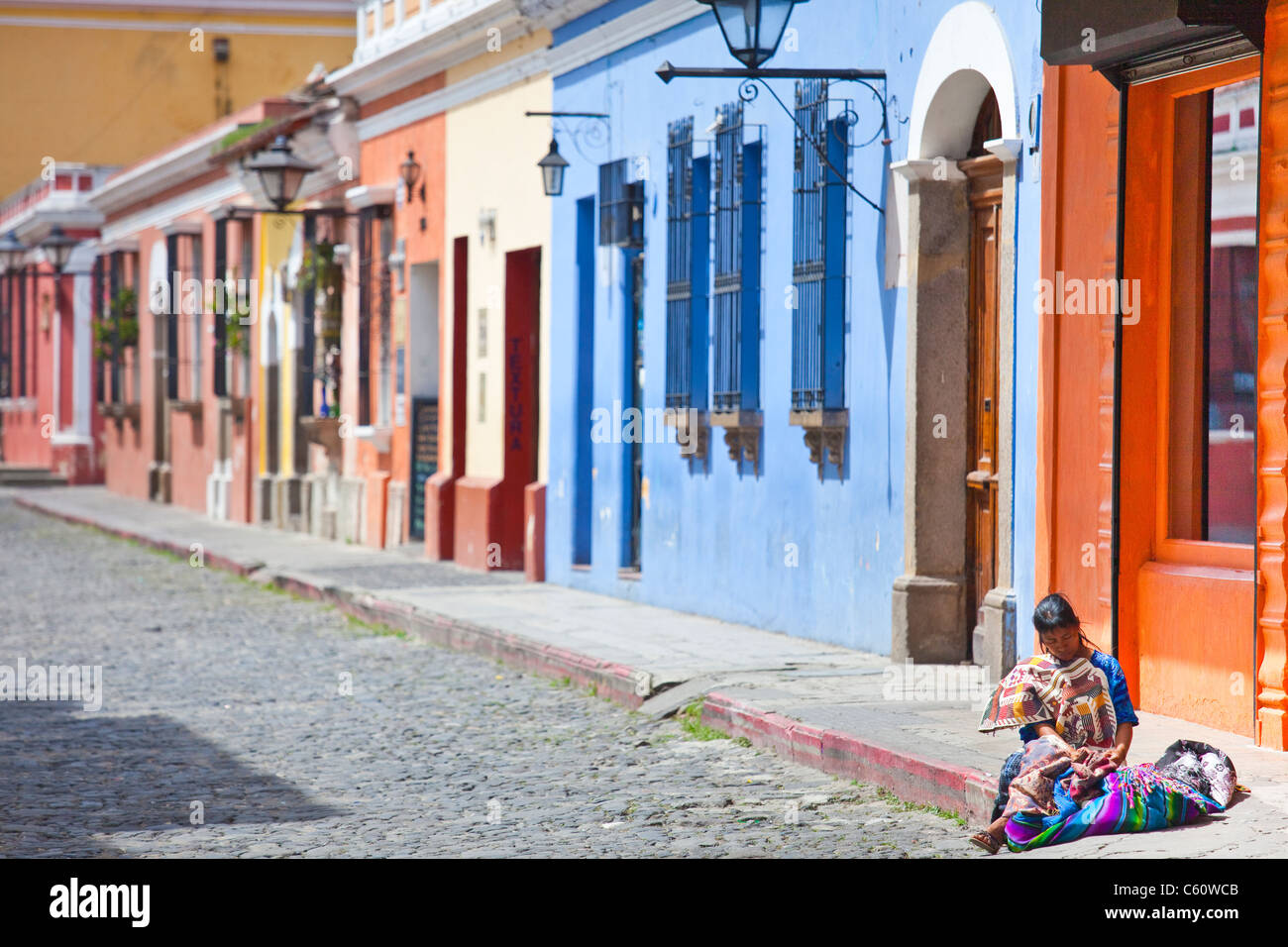 Calle del Arco, Antigua, Guatemala Foto Stock