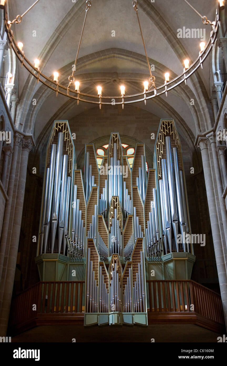 Il Metzler organo nella Cathédrale Saint-Pierre a Ginevra Foto Stock