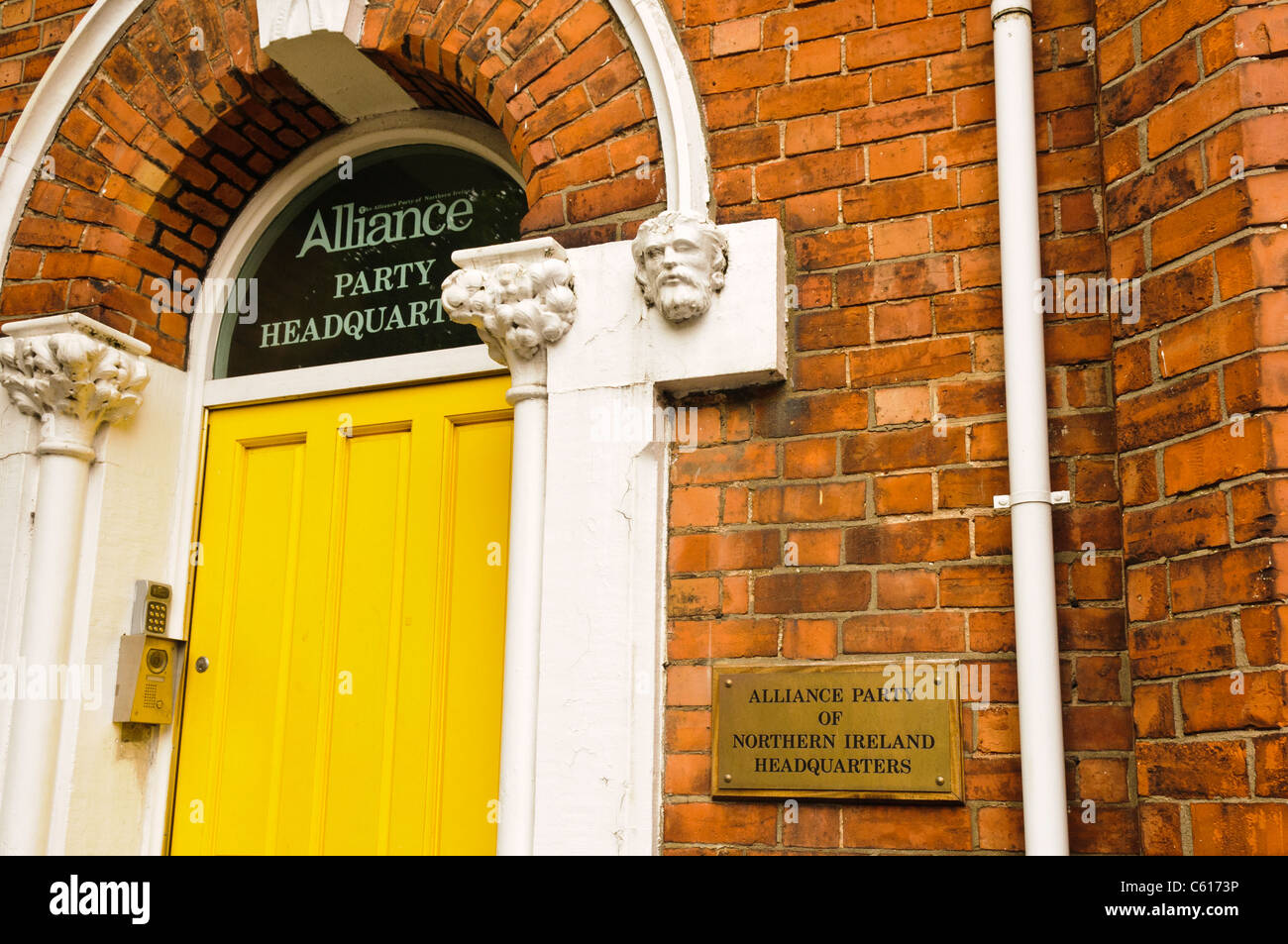 Alliance partito sede, Belfast Foto Stock