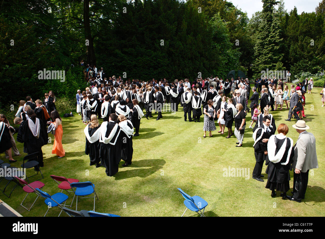 Il giorno di graduazione Cambridge University Foto Stock