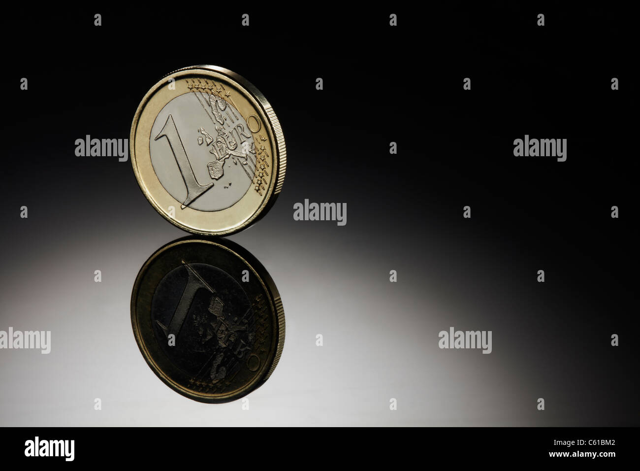 Una Euro moneta Foto Stock