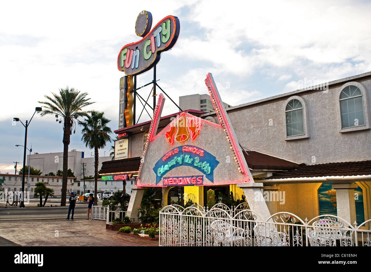 La cappella nuziale campane Las Vegas NV Nevada Foto Stock