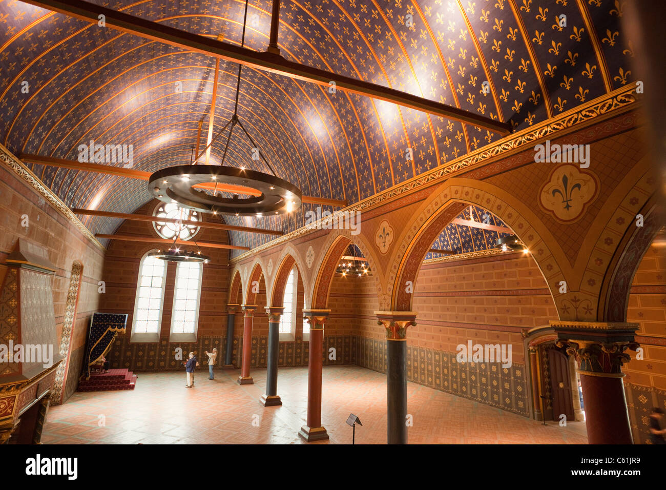 Francia, Valle della Loira, il castello di Blois, hall delle tenute generale Foto Stock