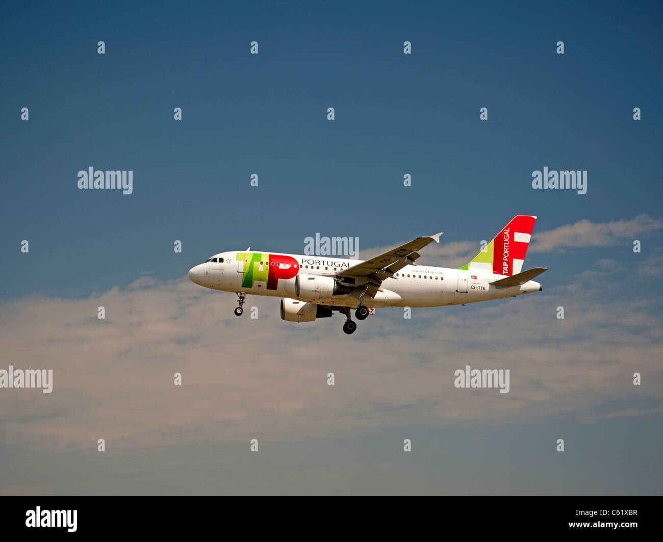 TAP Air Portugal Airbus A319-111 'Gago Coulinho' SCO 7553 Foto Stock