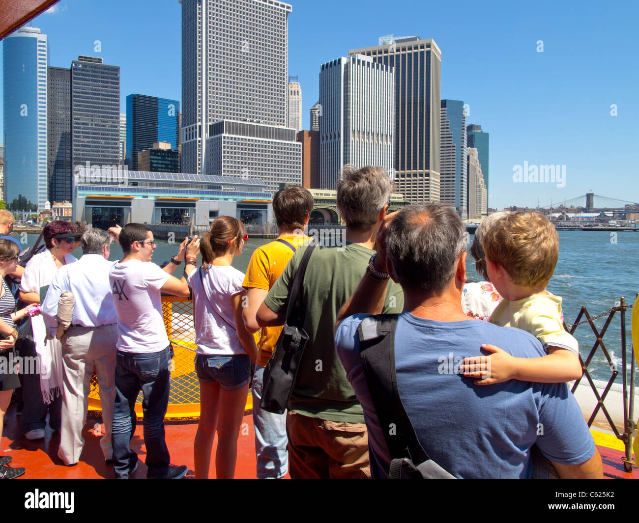 La Staten Island Ferry Building Foto Stock