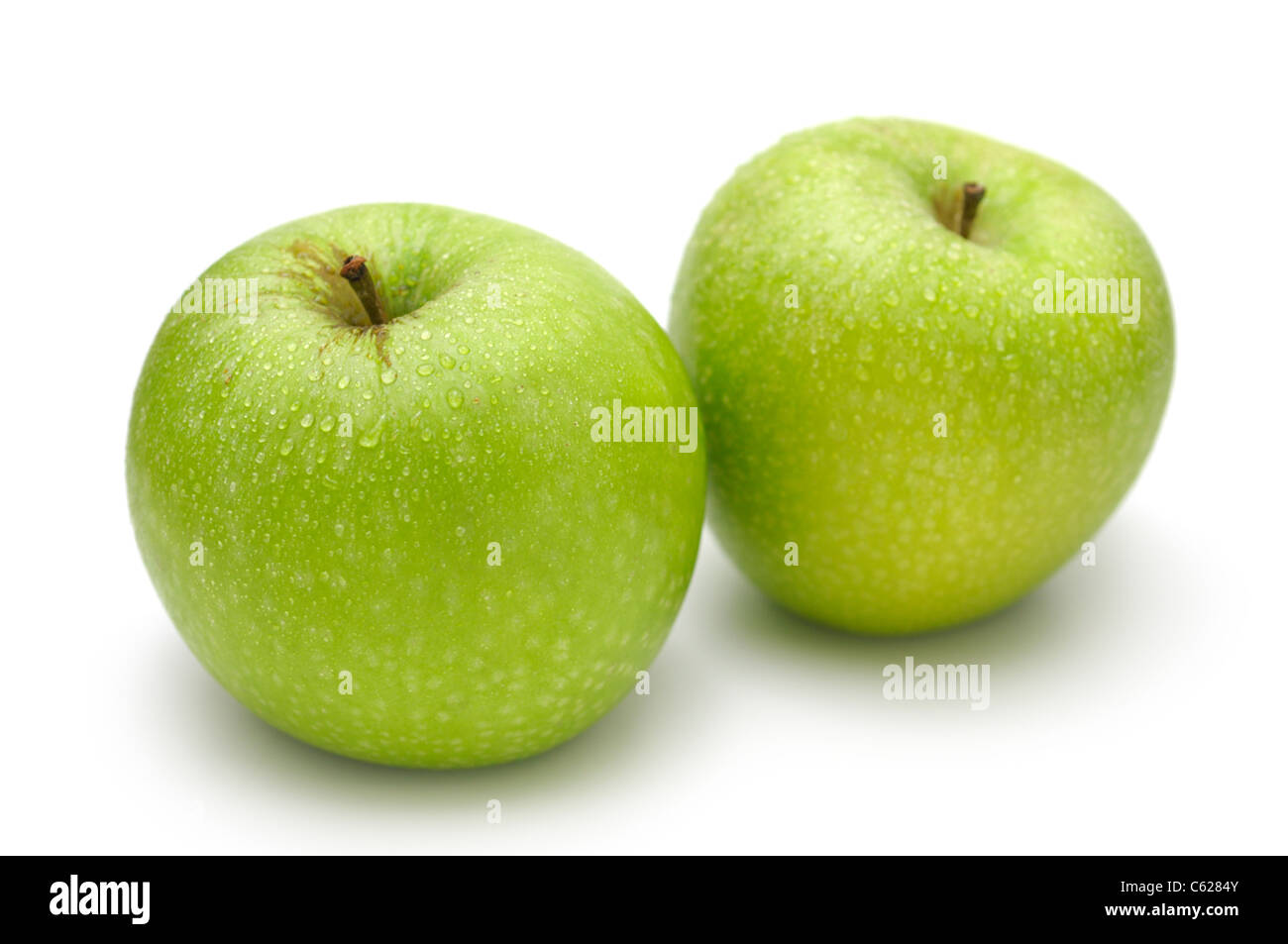 Le mele Granny Smith, tutta la mela verde Foto Stock