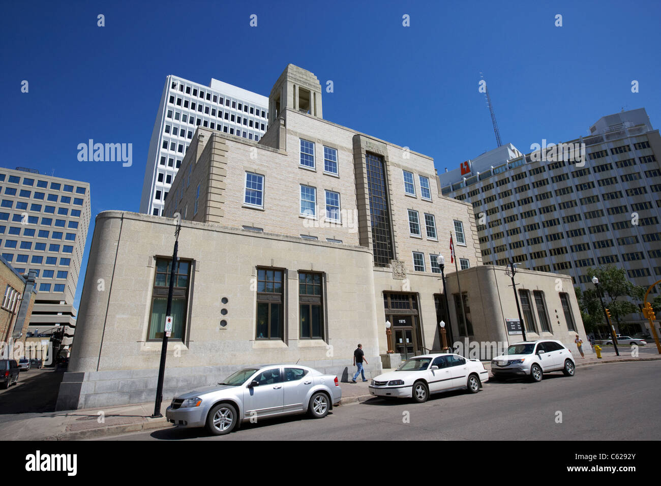 Dominio edificio governativo su scarth street downtown regina saskatchewan canada Foto Stock