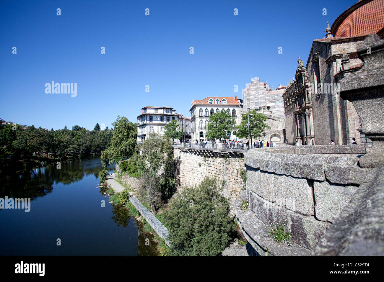 Centro di Amarante Portogallo settentrionale. Foto Stock