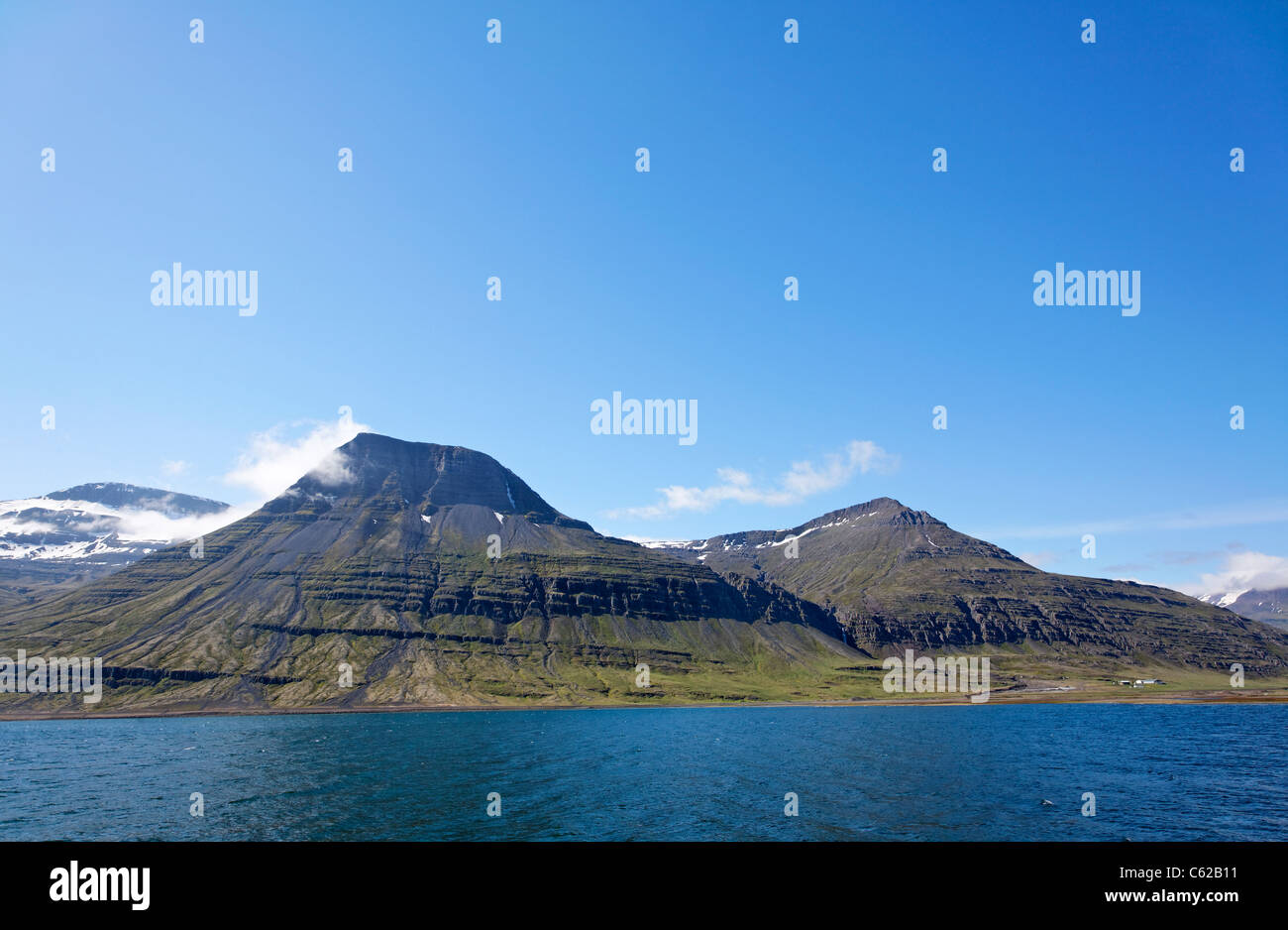 I Fiordi Orientali, Islanda Foto Stock