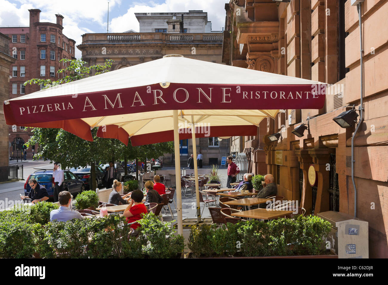 Ristorante a Buchanan Street nel centro della città di Glasgow, Scotland, Regno Unito Foto Stock