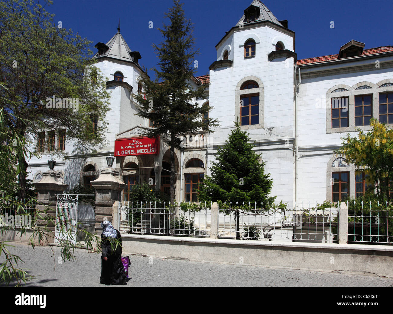 La Turchia, Konya, scene di strada, architettura tradizionale, Foto Stock