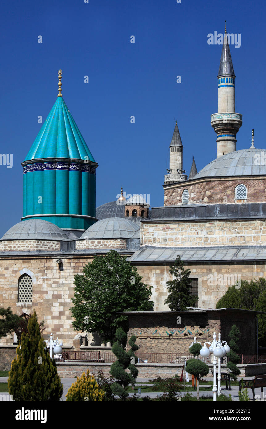 La Turchia, Konya, museo di Mevlana, Celaleddin, Rumi, sufi, mistica, tomba, Foto Stock