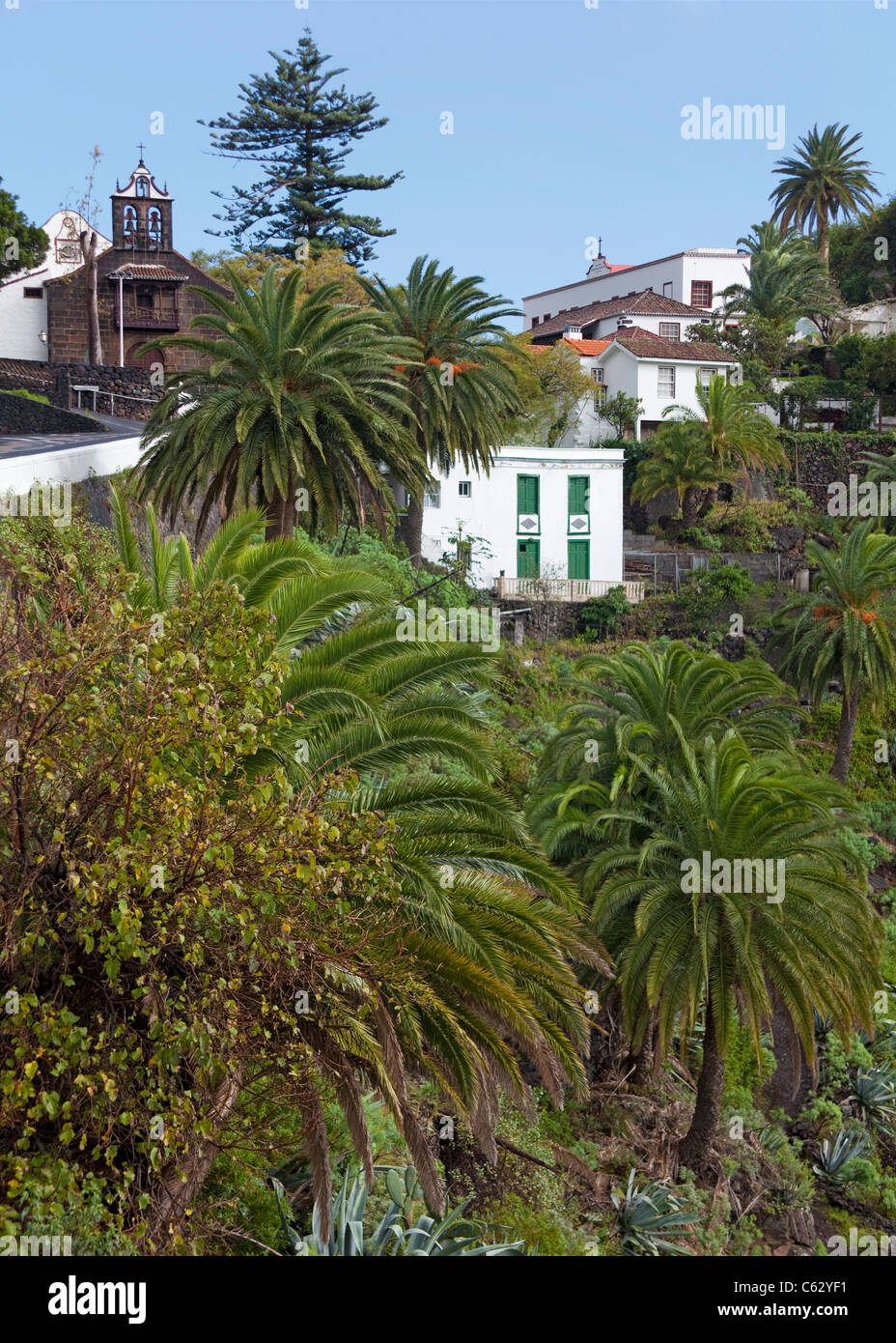 Chiesa della Vergine della Neve, las Nieves, santa cruz de la Palma la palma isole canarie Spagna, Europa Foto Stock