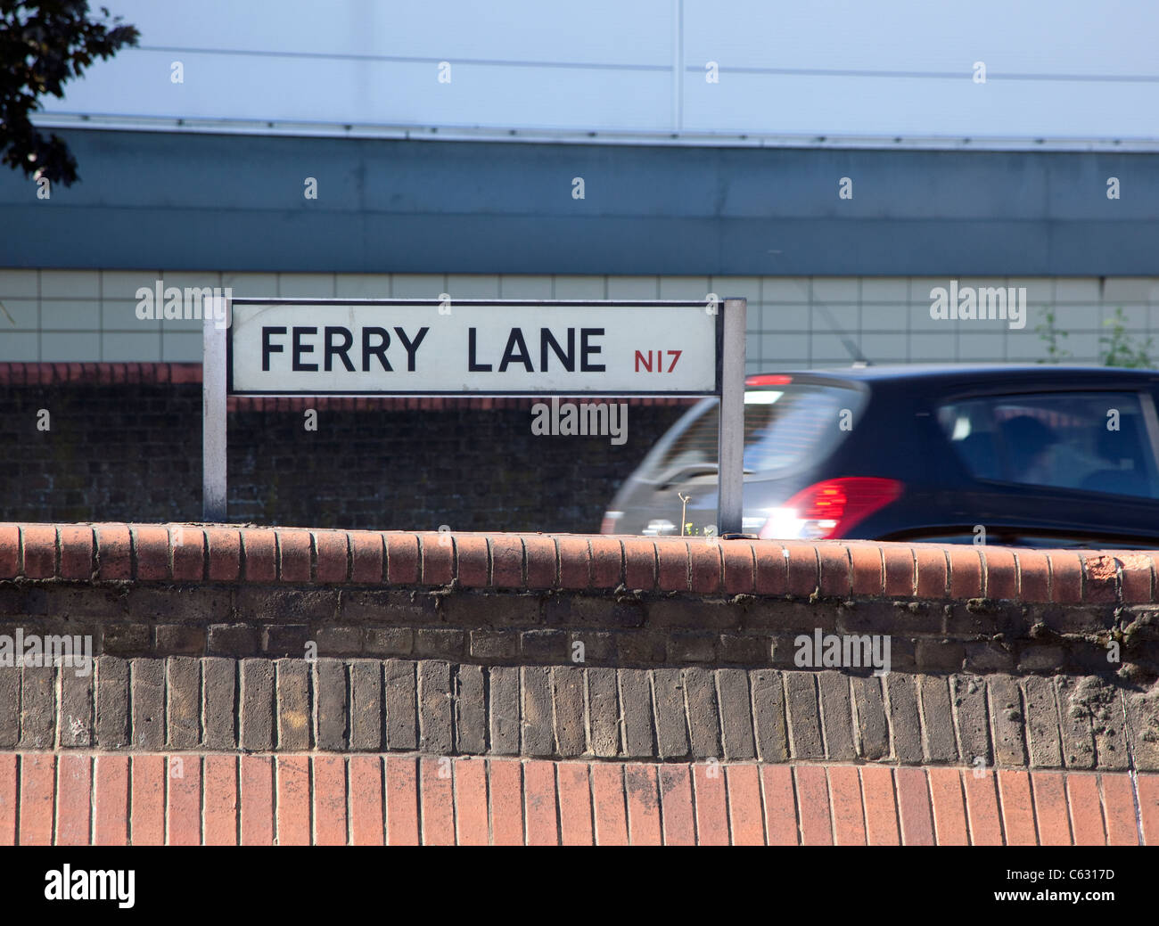 Ferry Lane, Tottenham Hale, Londra dove Mark Duggan è stato ucciso dalla polizia Foto Stock
