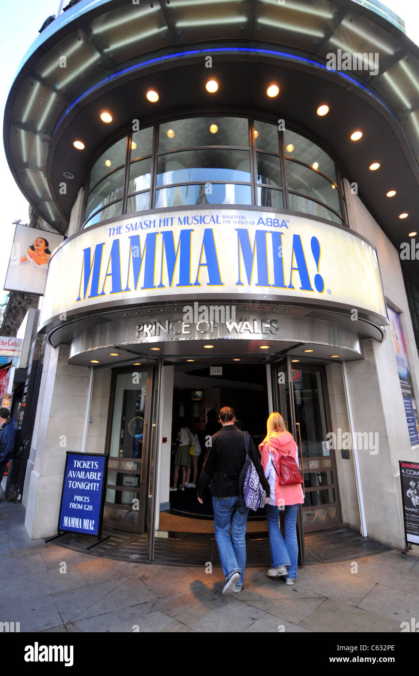 Prince of Wales Theatre, Mamma Mia!, Londra, Gran Bretagna, Regno Unito Foto Stock