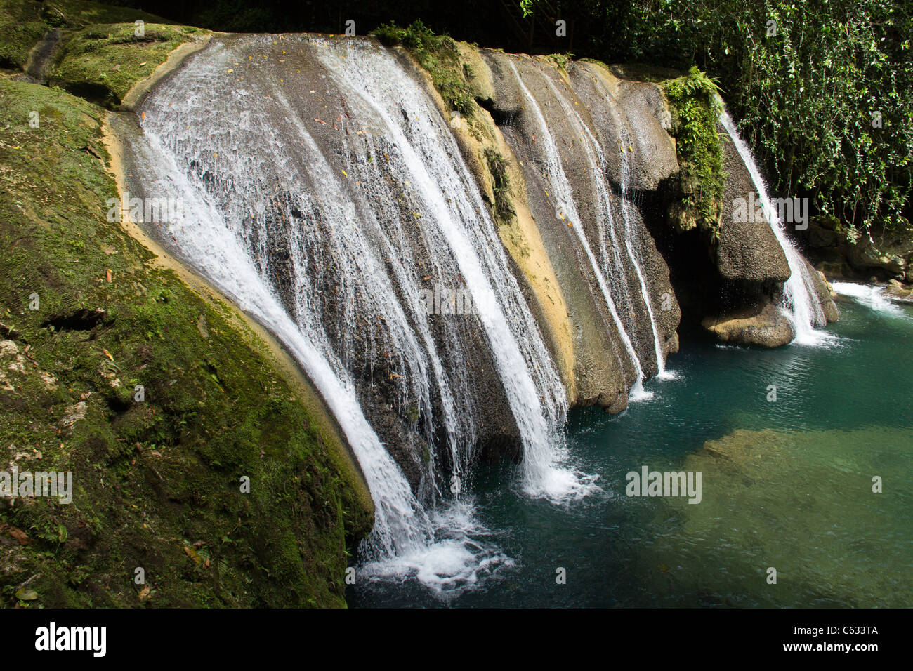 Reach Falls a Port Antonio, Giamaica Foto Stock