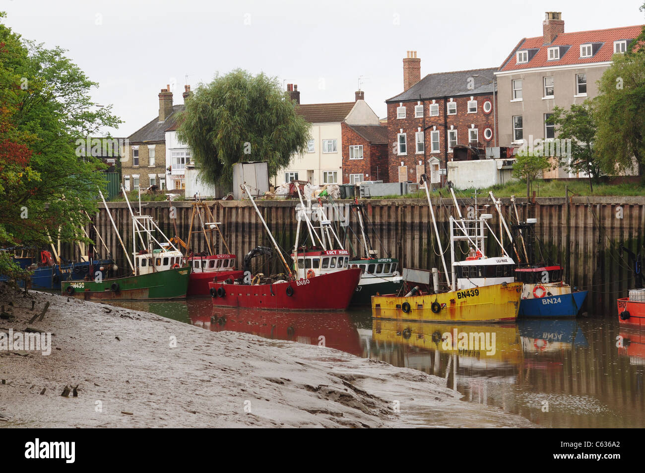 Barche da pesca a Boston, Lincolnshire UK Foto Stock