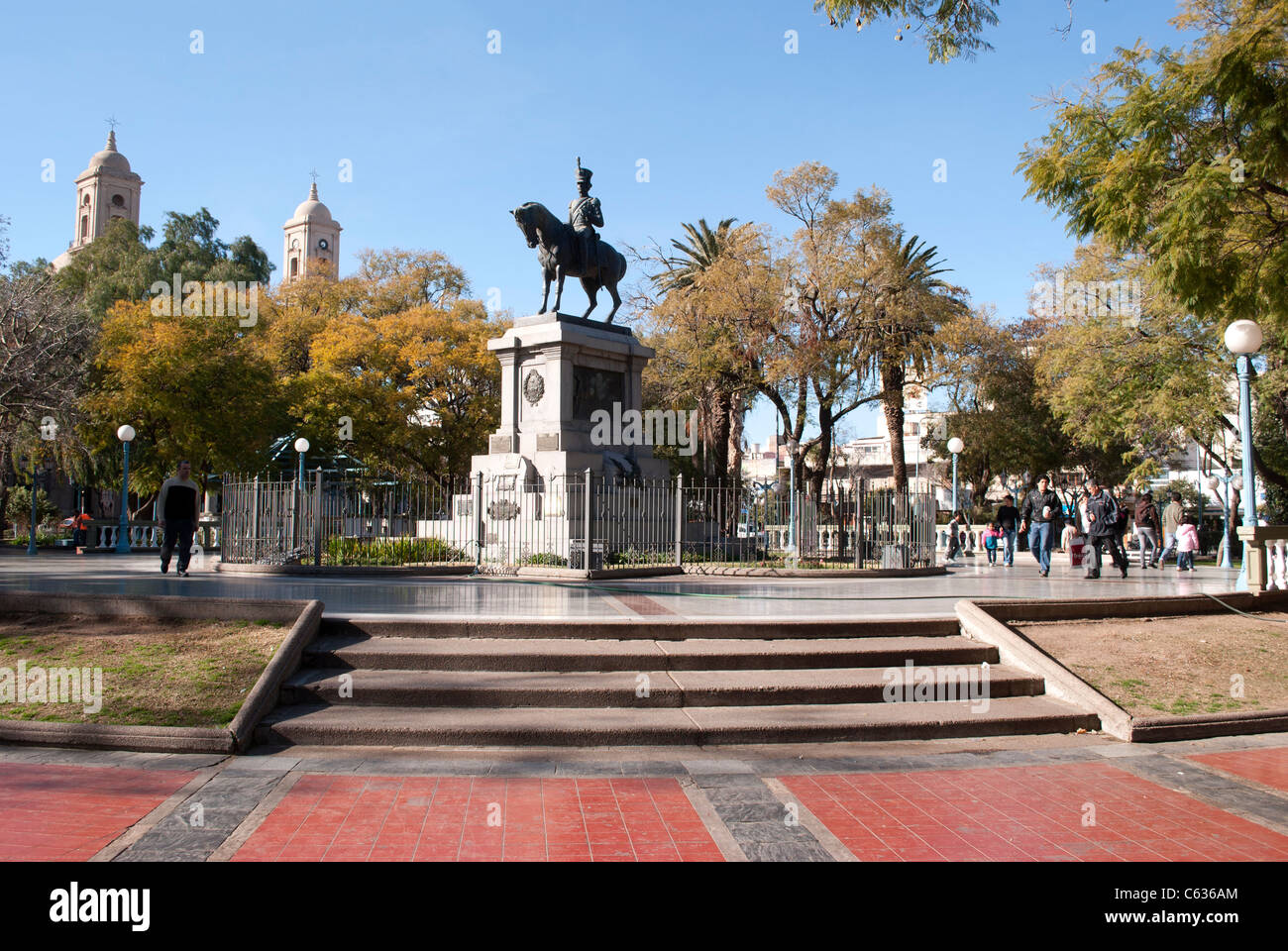 Plaza patatine, San Luis, Argentina Foto Stock