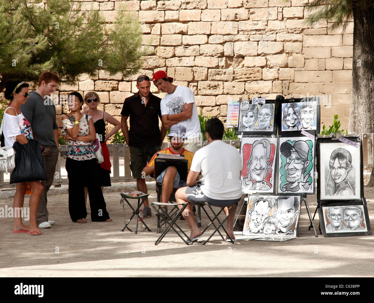 Artista di strada Foto Stock