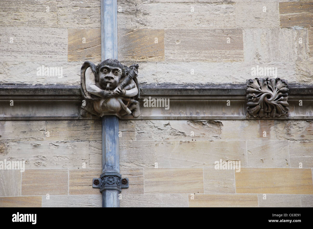 Dettaglio di edificio storico Oxford Regno Unito Foto Stock