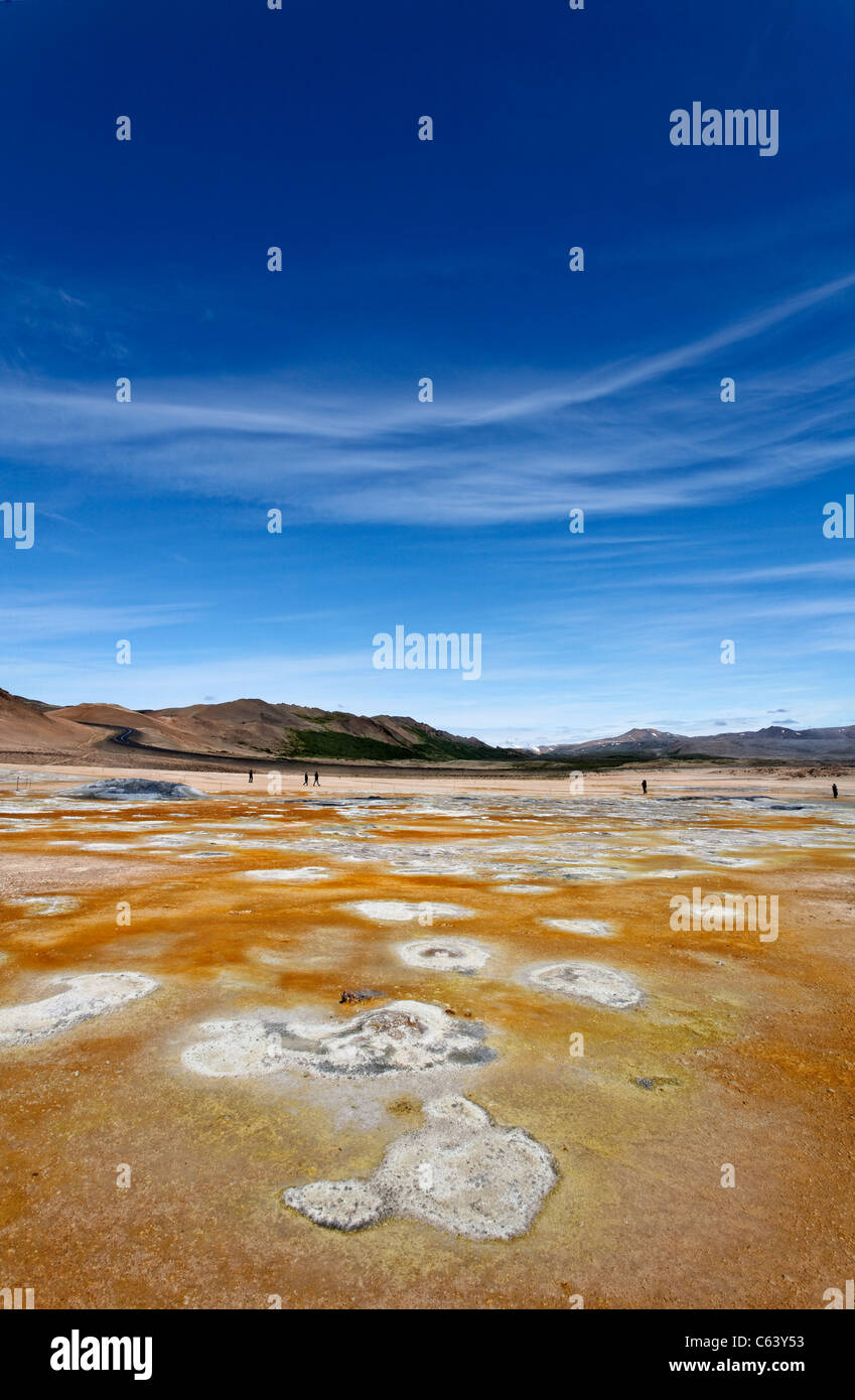 Paesaggio di Hverir, Islanda Foto Stock