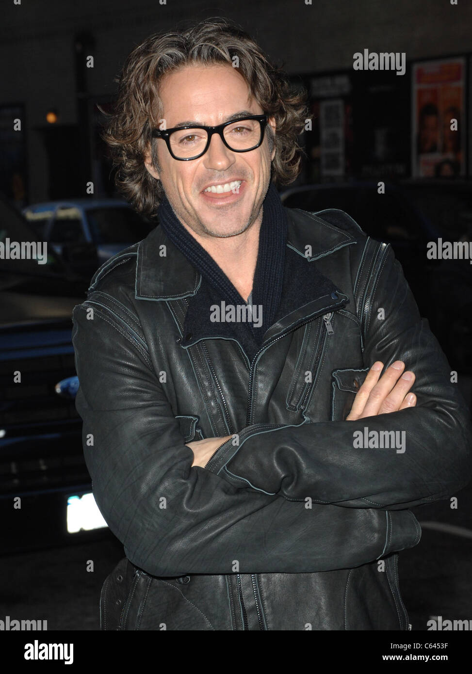 Robert Downey Jr al talk show aspetto per il Late Show con David Letterman - MON, Ed Sullivan Theater di New York, NY, 1 novembre 2010. Foto di: William D. Bird/Everett Collection Foto Stock
