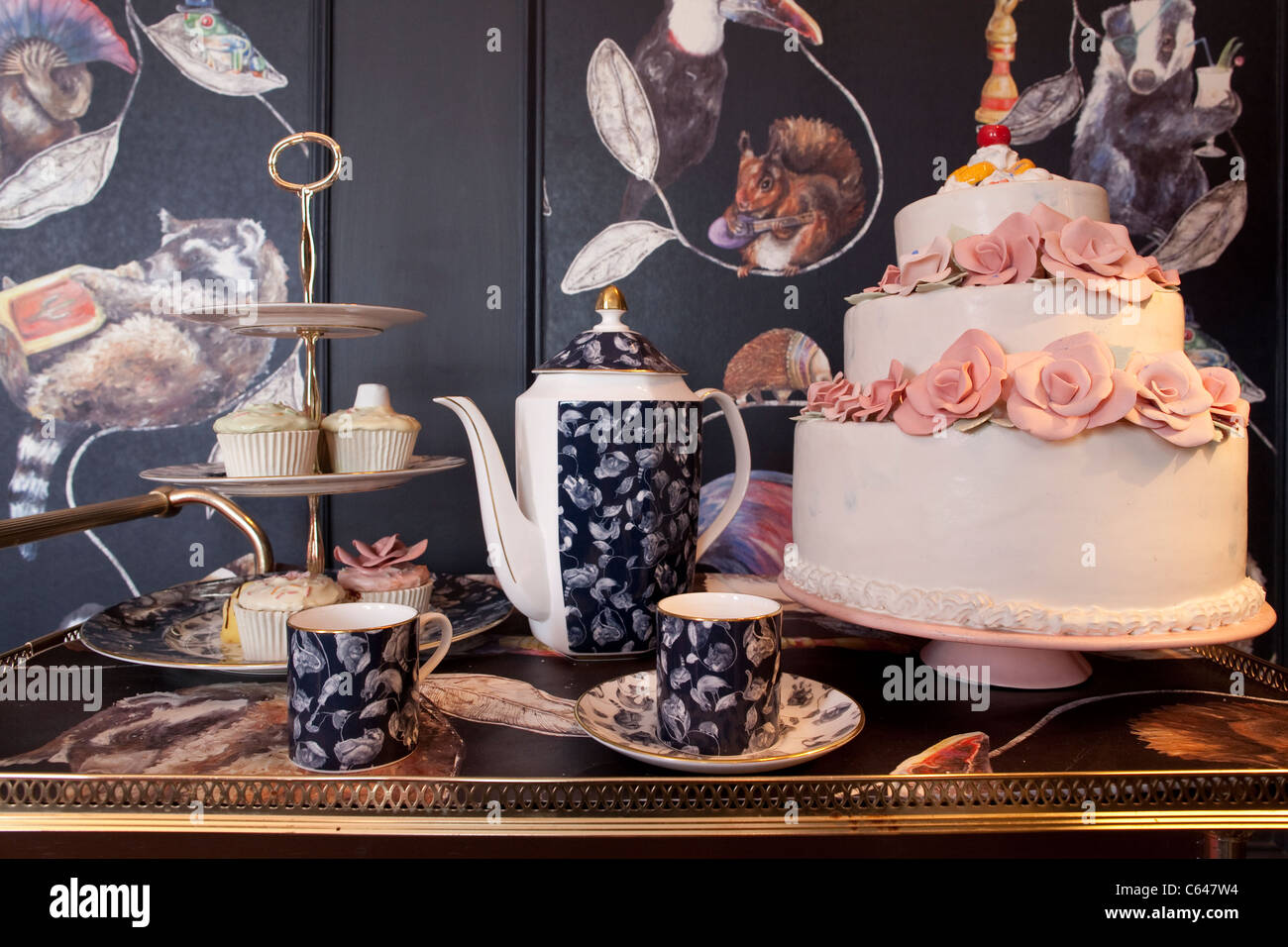 Casa di Hackney, British home articoli sanitari ed arredi ispirati da Javvy M Royle e Frieda Gormley, UK. Foto:Jeff Gilbert Foto Stock