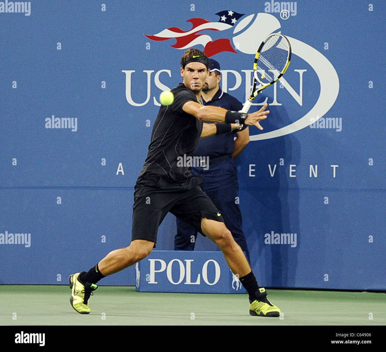 Rafael Nadal di presenze per US Open 2010 Torneo di tennis - MER, USTA Billie Jean King National Tennis Center, Lavaggio, NY Foto Stock