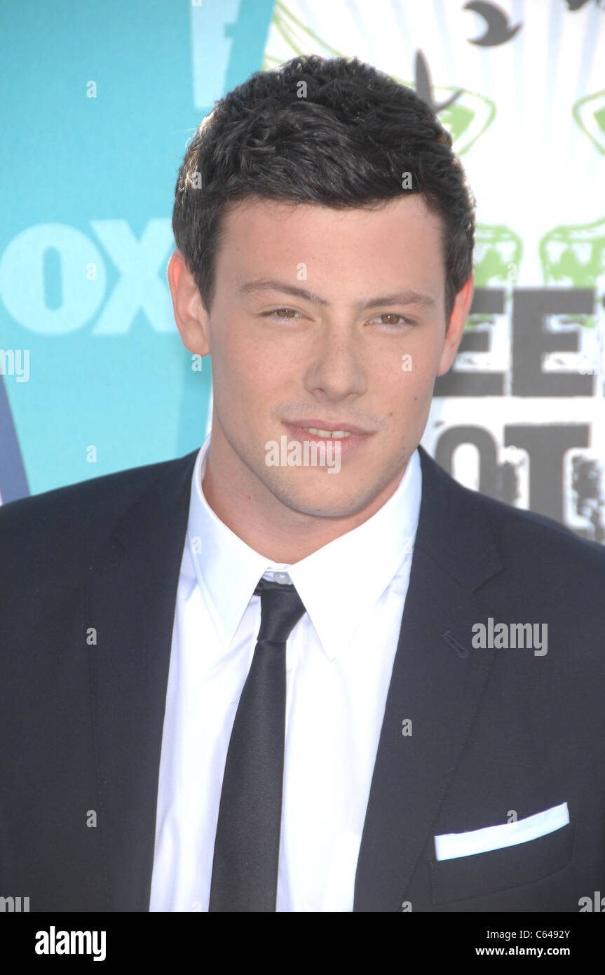 Cory Monteith presso gli arrivi per Teen Choice Awards 2010 - arrivi, Gibson anfiteatro, Los Angeles, CA il 8 agosto 2010. Foto Da: Michael Germana/Everett Collection Foto Stock