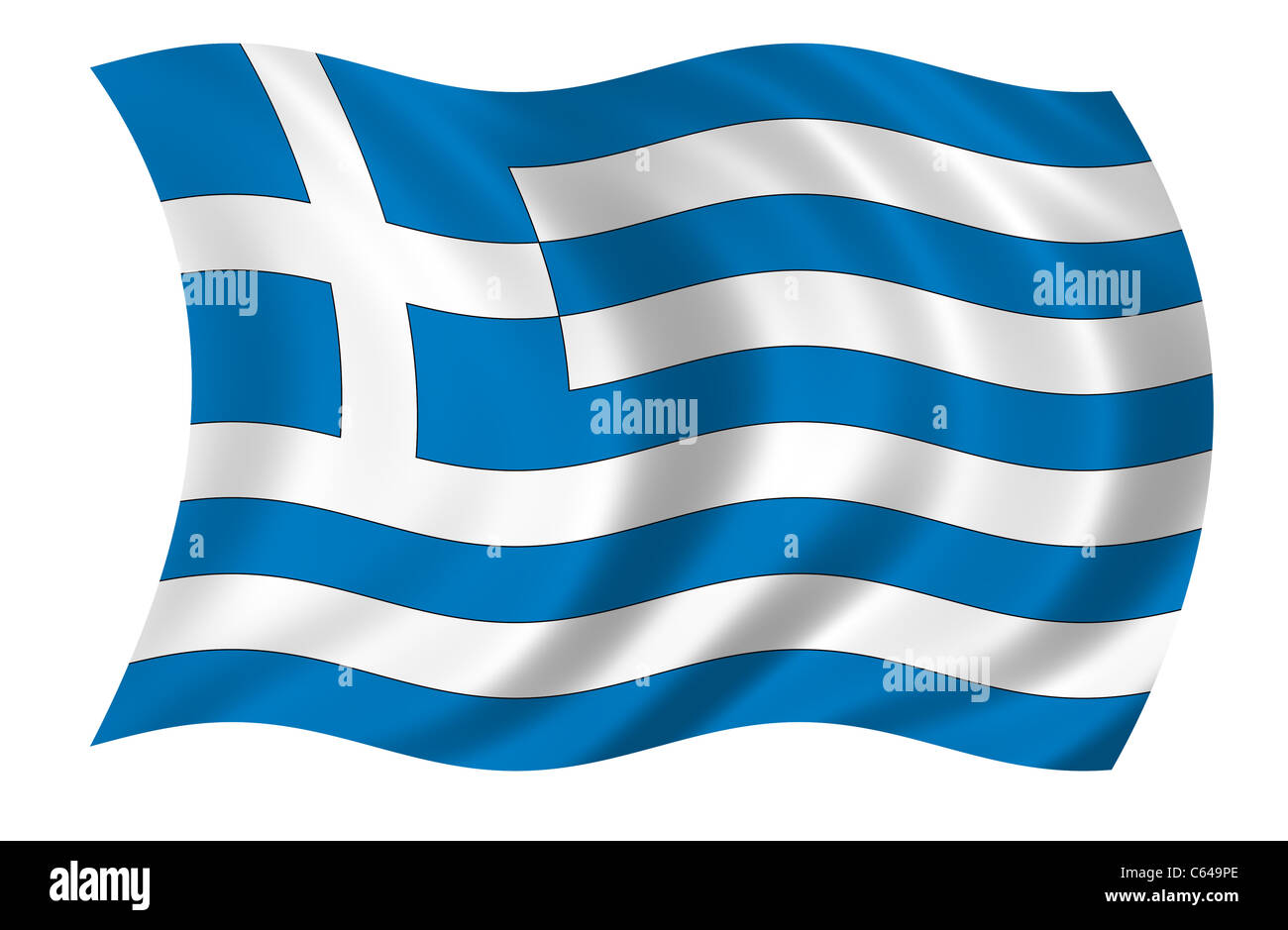 Bandierina della Grecia Foto Stock