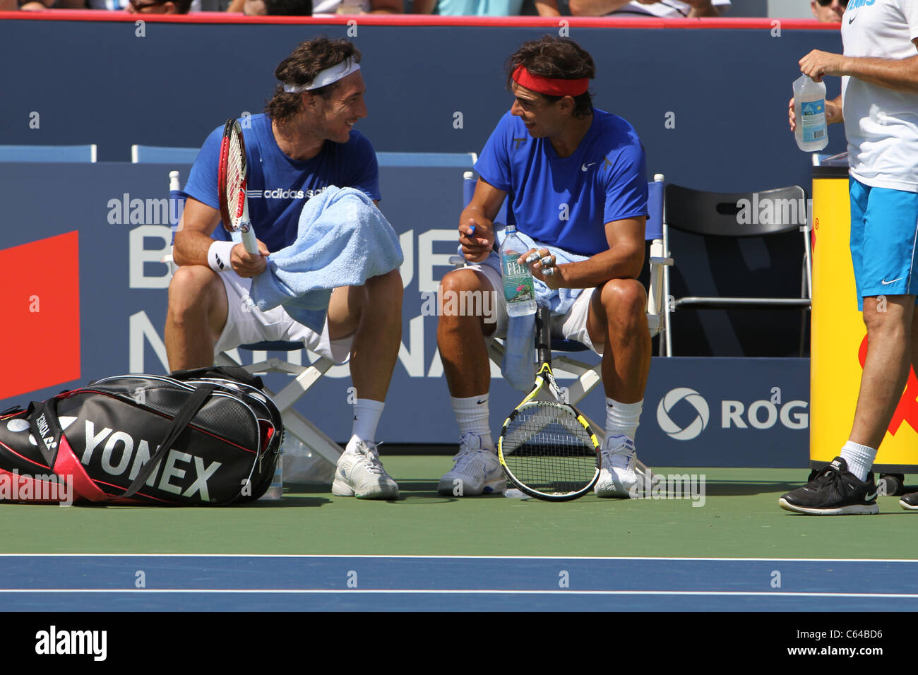 Rafael Nadal e Juan Monaco Foto Stock