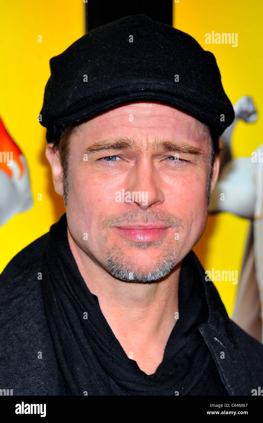 Brad Pitt presso gli arrivi per MEGAMIND Premiere, AMC Lincoln Square 13 IMAX Theatre di New York, NY Novembre 3, 2010. Foto di: Gregorio T. Binuya/Everett Collection Foto Stock