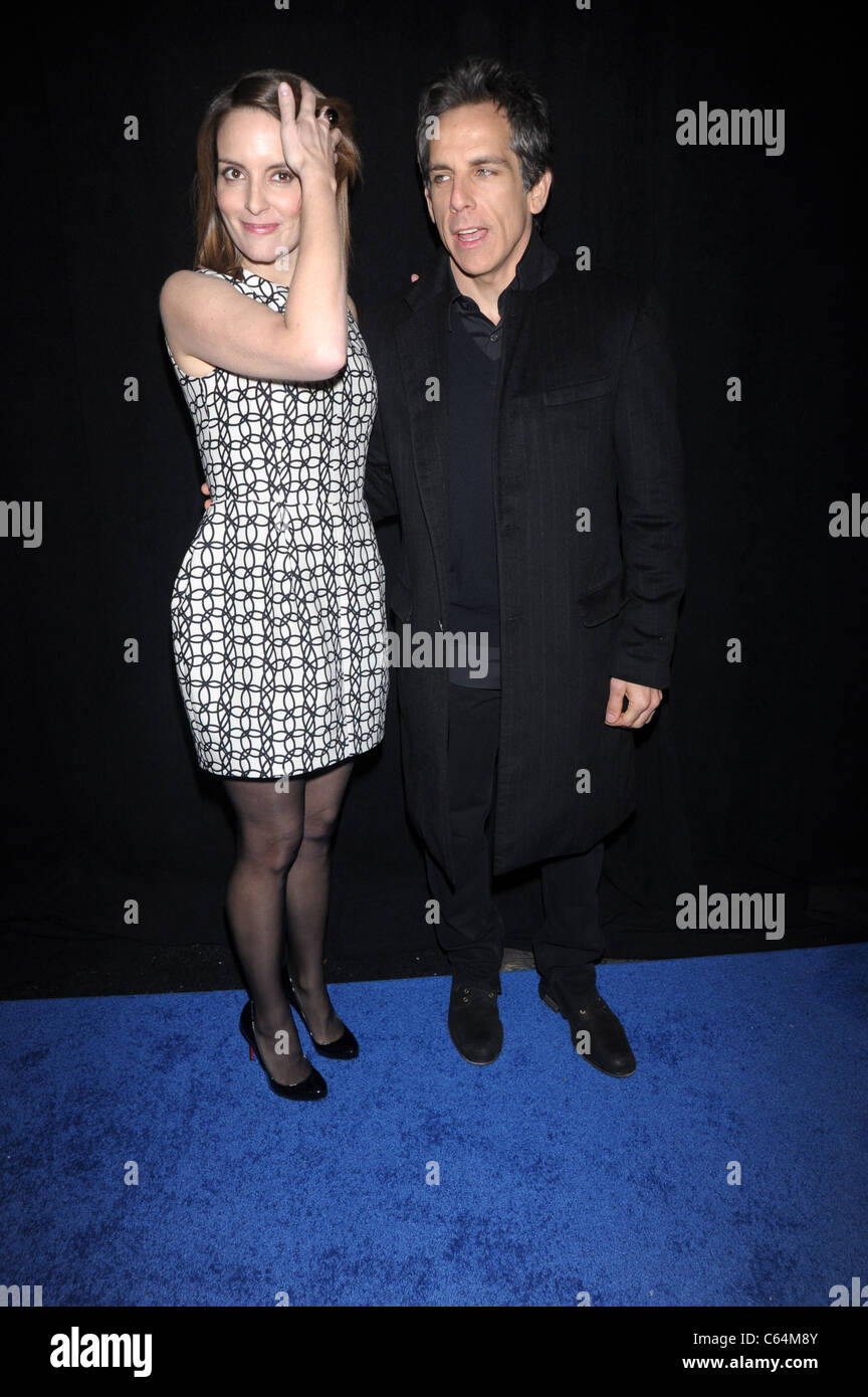 Tina Fey, Ben Stiller presso gli arrivi per MEGAMIND Premiere, AMC Lincoln Square 13 IMAX Theatre di New York, NY Novembre 3, 2010. Foto di: Rob ricco/Everett Collection Foto Stock