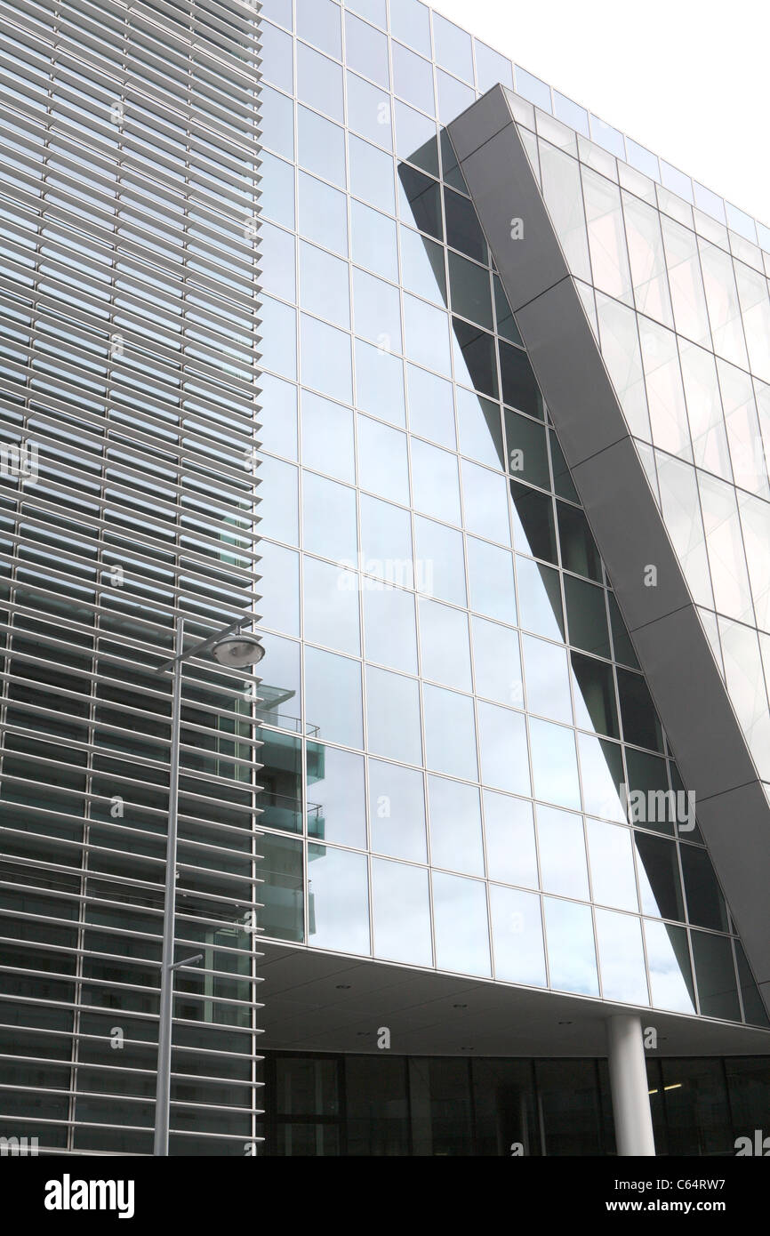 Architettura contemporanea a Dublino Foto Stock