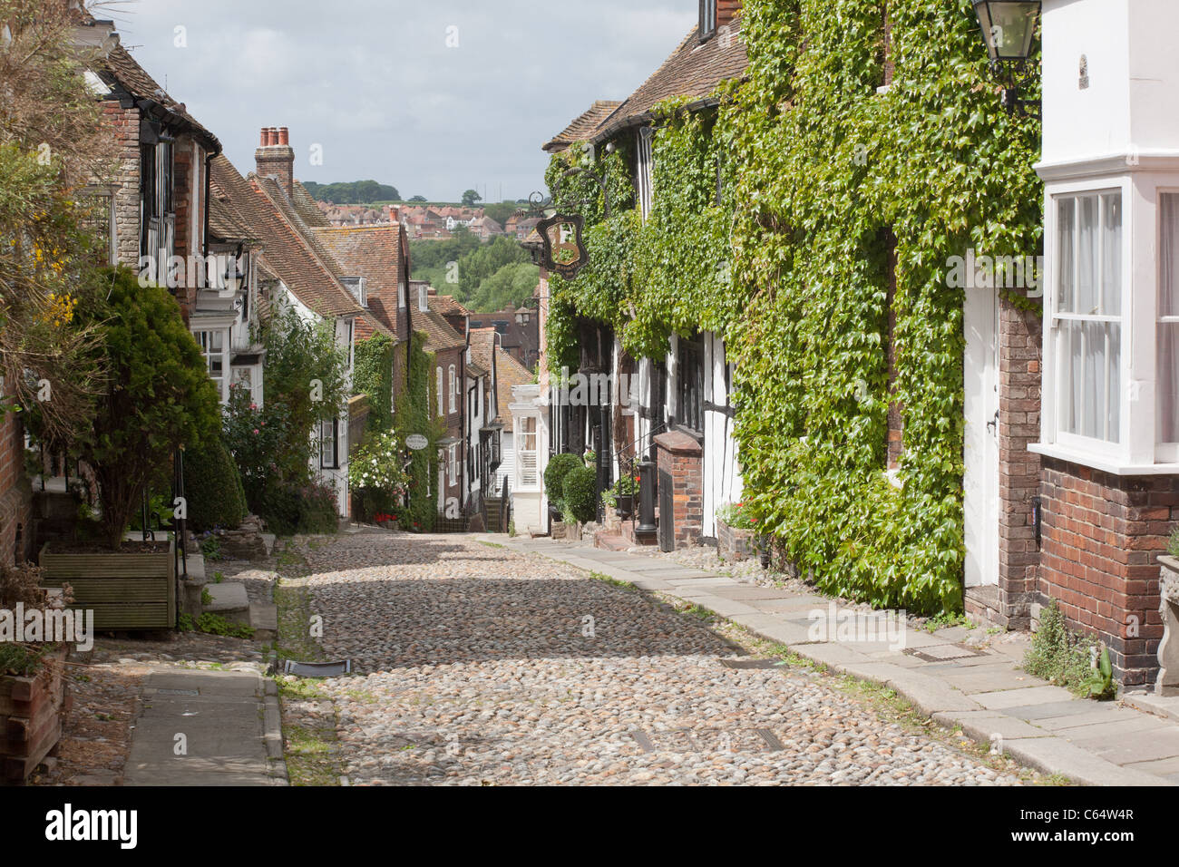 Mermaid Street, segala, East Sussex, England, Regno Unito Foto Stock